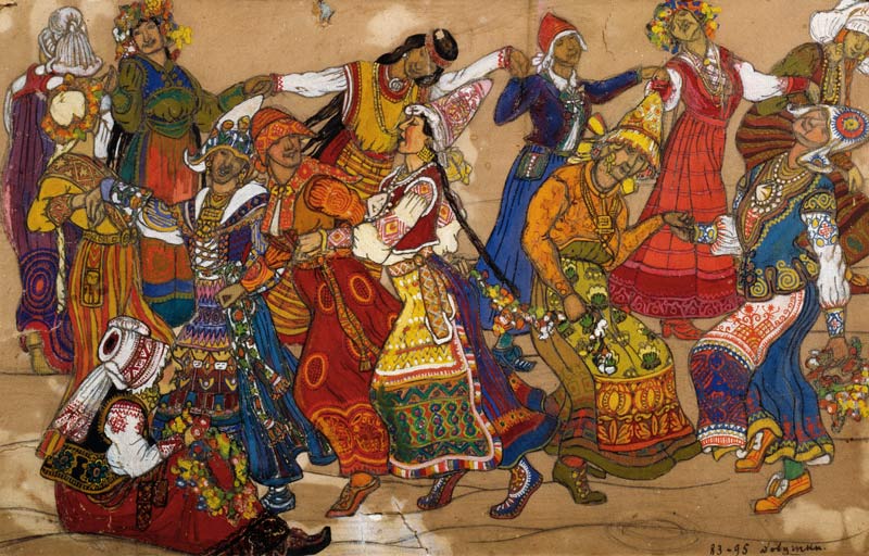 Szene aus Peer Gynt a Nikolai Konstantinow. Roerich