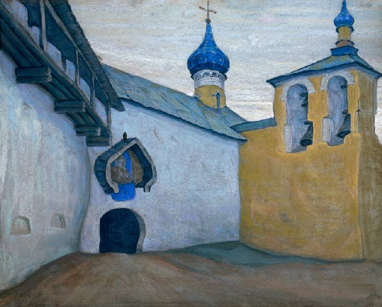 Das Pskowo-Petschory-Kloster a Nikolai Konstantinow. Roerich