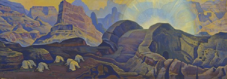 Das Wunder (aus der Serie Messias) a Nikolai Konstantinow. Roerich