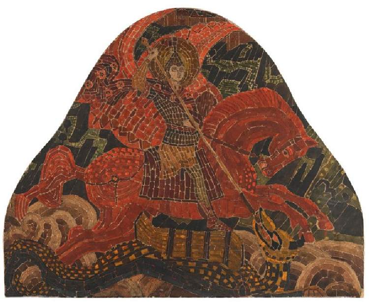 Der Erzengel Michael a Nikolai Konstantinow. Roerich
