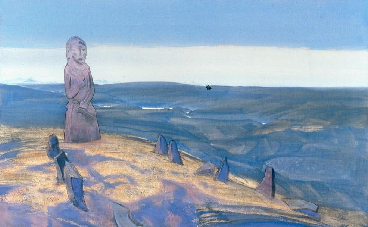 The Guardian of the Chalice a Nikolai Konstantinow. Roerich