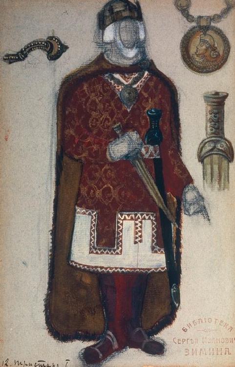 Figurine des Königs Marke a Nikolai Konstantinow. Roerich