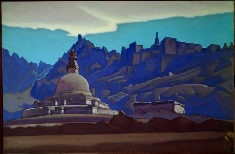 Tombs. Ladakh a Nikolai Konstantinow. Roerich