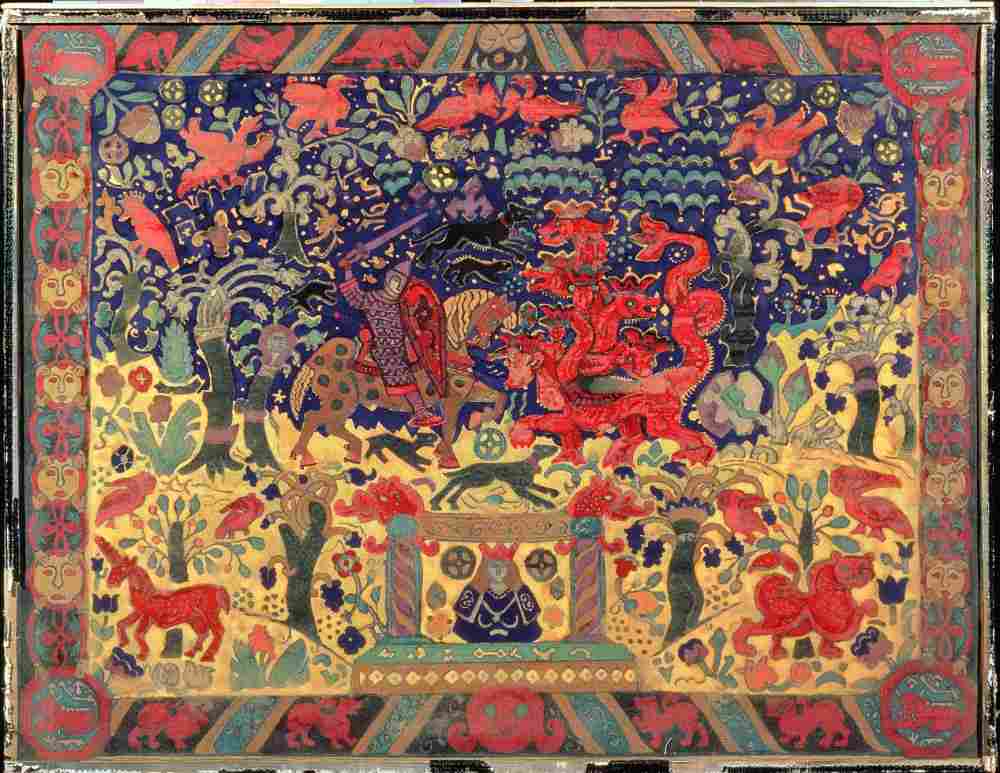 Battle with the Dragon a Nikolai Konstantinow. Roerich
