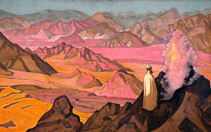 Mohammed on Mt. Hira a Nikolai Konstantinow. Roerich