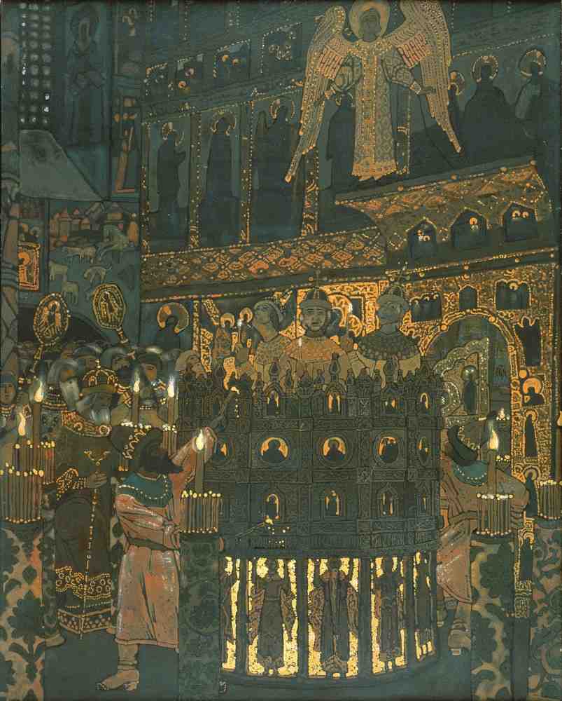 Mystery Play in Medieval Novgorod a Nikolai Konstantinow. Roerich