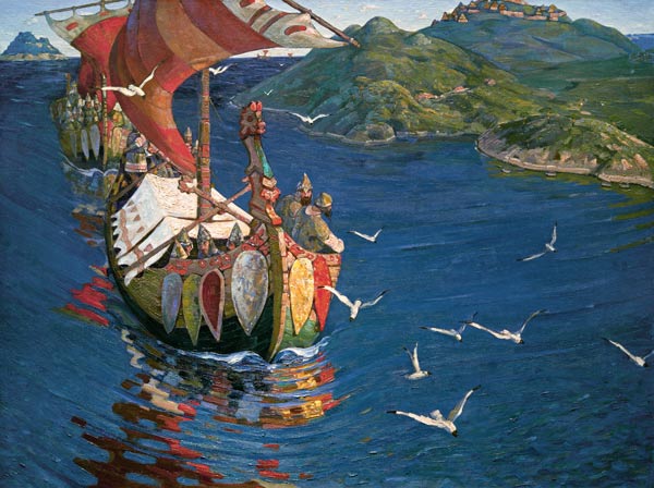 Varangians / overseas guests / by Roerich a Nikolai Konstantinow. Roerich