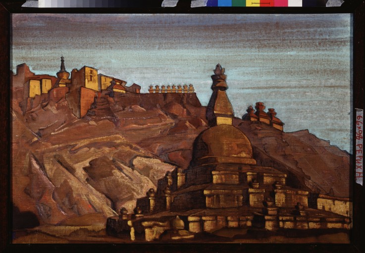Tibetan landscape a Nikolai Konstantinow. Roerich
