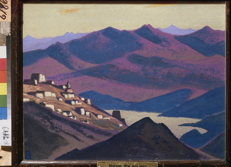 Yam Tso Lake (Small village in the mountains) a Nikolai Konstantinow. Roerich