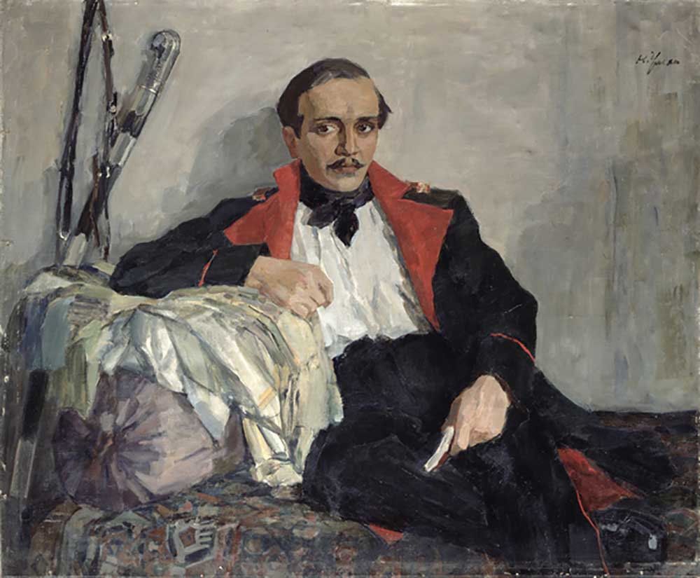 Portrait of Michail Lermontov (1814-1841) 1941 a Nikolai Pavlovich Ulyanov