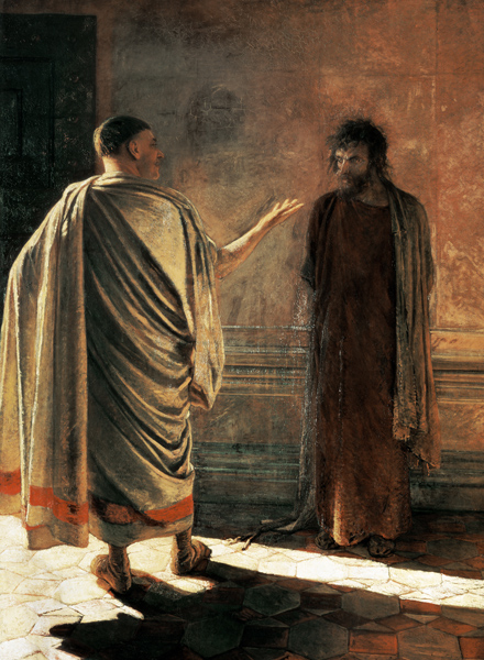 What is Truth? (Christ and Pilate) a Nikolai Nikolajewitsch Ge
