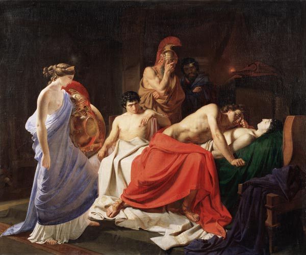 Achilles Lamenting the Death of Patroclus a Nikolai Nikolajewitsch Ge