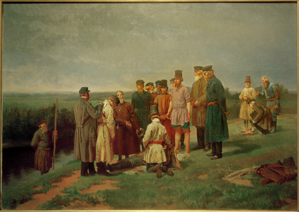 Visitierung eines Ertrunkenen a Nikolaj Dmitrijewitsch Dmitrijew-Orenburgski