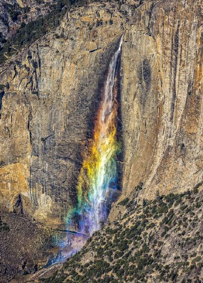 Colorful Upper Yosemite Falls