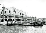 View of Palazzo Ducale and the Riva degli Schiavoni (b/w photo)