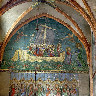 Peter's Ship: Storm on Lake Tiberias, after Giotto's 'Naviglia' (wall painting) see:106074 for detai a 