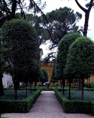 View of the garden, detail of the parterre, designed by Giorgio Vasari (1511-74) Giacomo Vignola (15 a 