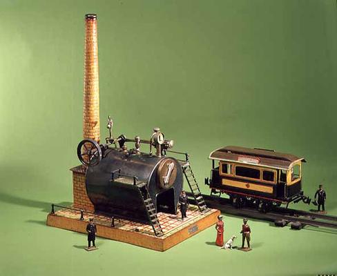 31:Bing stationary steam engine, c.1902; Carette street car, c.1904 a 