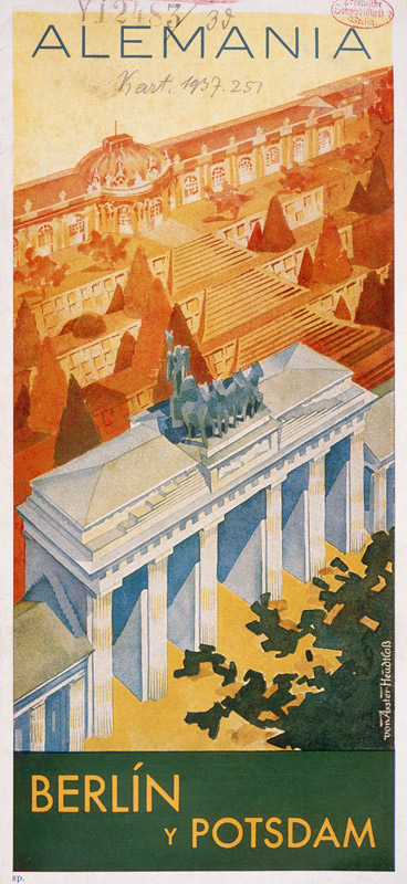 Brandenburg Gate , Spanish poster a 