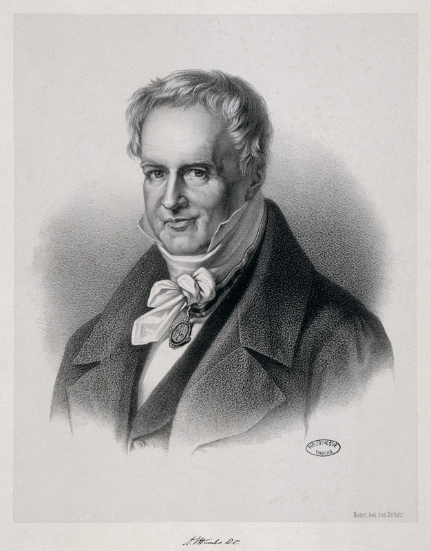 Alexander v.Humboldt / Litho after Begas a 