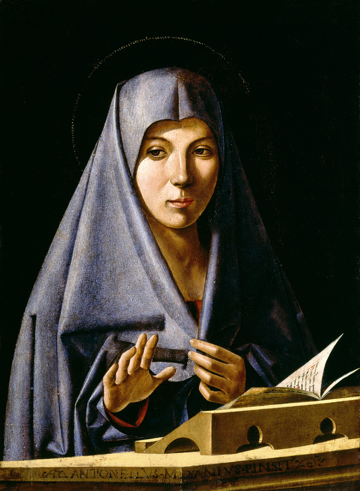 Antonello da Saliba,Mary of Annunciation a 