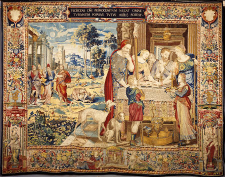 A Brussels Tapestry Woven In Wools, Silks And Metal Threads, Depicting The Passover And Death Of The a 