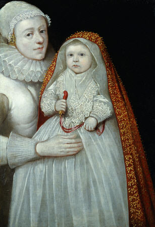 A Christening Portrait Of A Mother And Child a 
