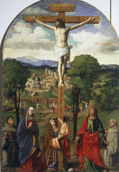 A.Donato / Christ on Cross w.Saints/ C16 a 