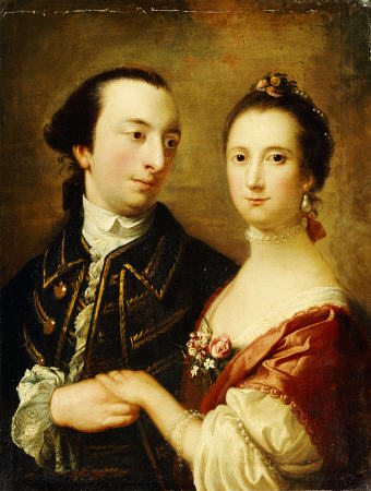 A Double Portrait Of A Lady And A Gentleman a 