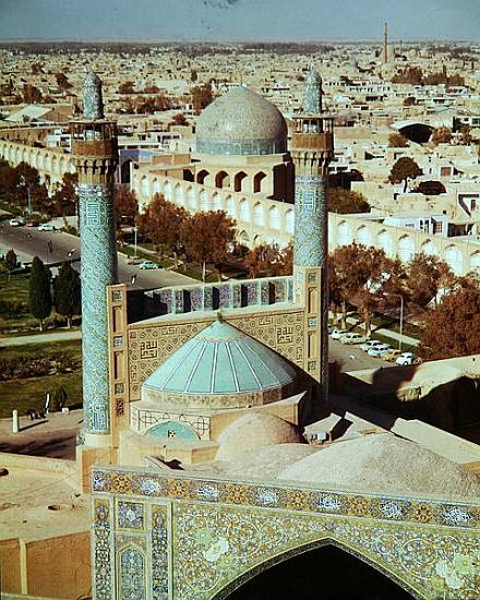 Aerial view of the Masjid-i-Shah, Safavid Dynasty a 