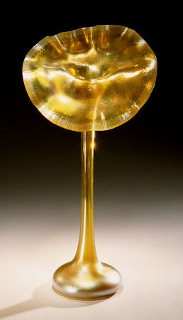 A Favrile Glass ''Jack In The Pulpit'' Vase a 