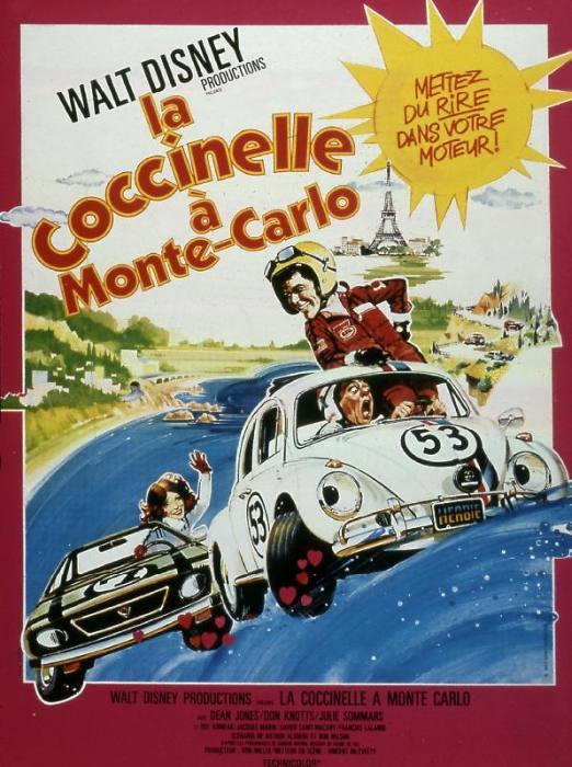 Affiche du film La coccinelle a Monte carlo 1977 de VincentMcEveety avec Dean Jones Don Knotts et Ju a 