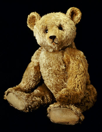 A Fine Steiff Pale Golden Plush Covered Teddy Bear With Large Deep Set Black Button Eyes, Circa 1910 a 