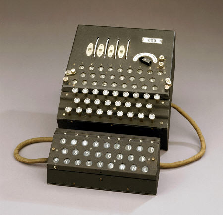 A German Enigma Machine, Numbered 853 a 