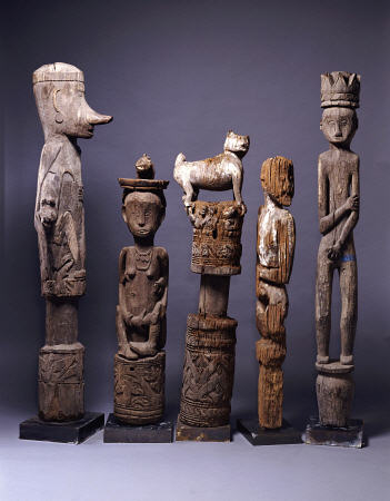 A Group Of Dayak Hampatong Carvings a 