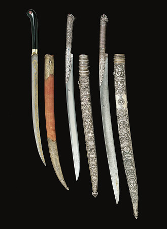 A Group Of Small Ottoman Swords, Turkey, Early 19th Century a 