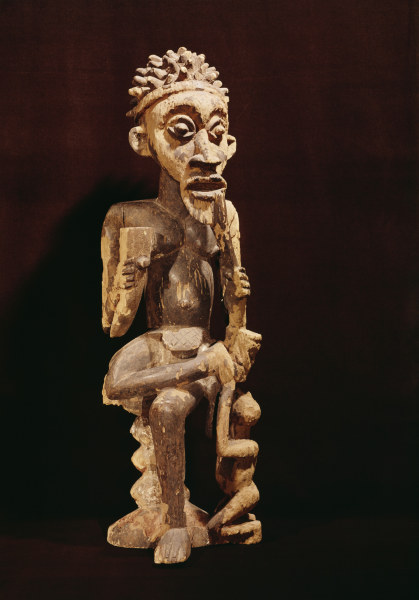 Ahnenfigur, Bamileke, Kamerun / Holz a 