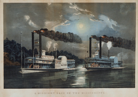 A Midnight Race On The Mississippi a 