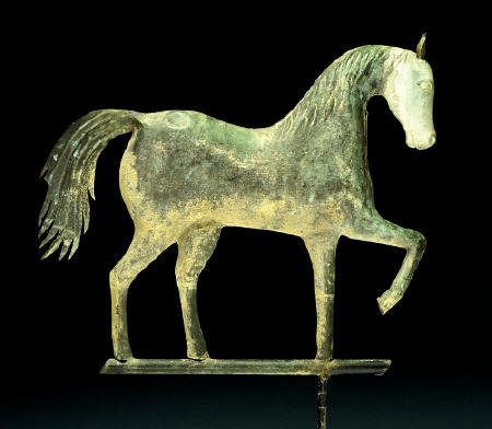 A Molded Copper And Cast Zinc Horse Weathervane a 