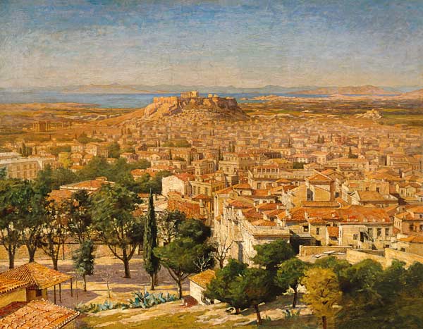 An Extensive View Of Athens With The Acropolis a 