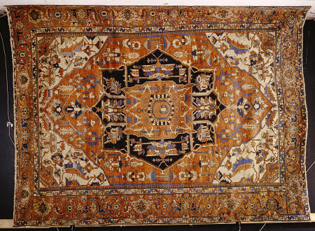 An Antique Heriz Carpet a 