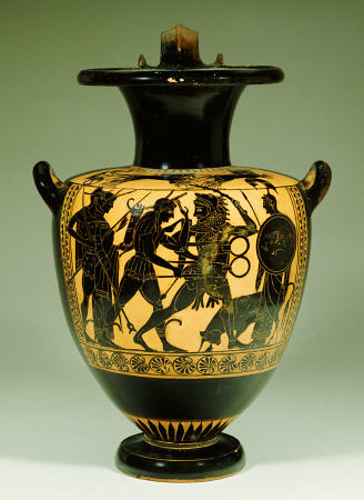 An Attic Black-Figure Amphora, With Herakles Fighting Apollo For The Sacred Bronze Tripod Of Delphi a 