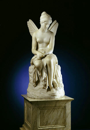 An Important Italian White Marble Figure Of Psyche Abandoned a 