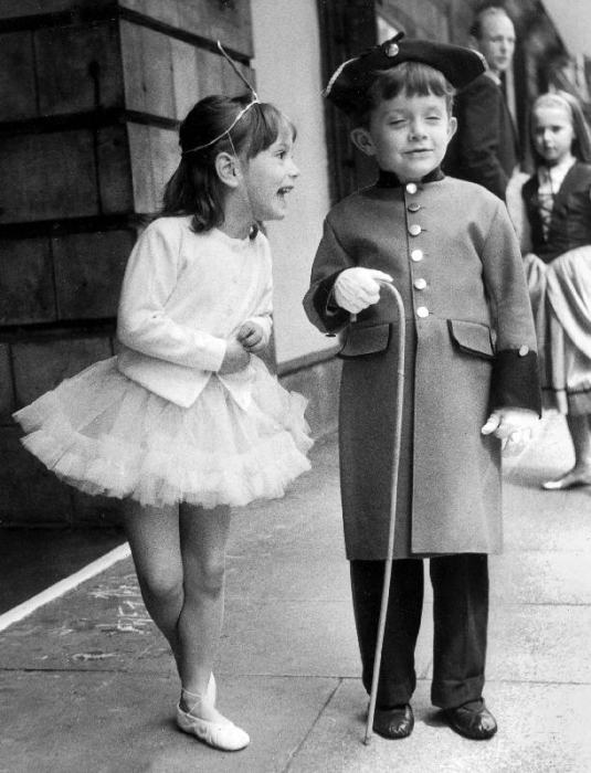 Anna and Anthony the children of Princess Lee Radziwill sister of JackieKennedy here before theatre  a 