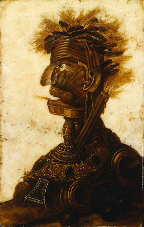 Anthropomorphic Heads Representing One Of The Four Elements - Fire a 