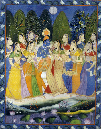 A Pichhavai Of Krishna As Shrinthji a 