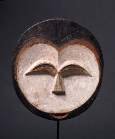 A Rare Kwele Circular Mask a 