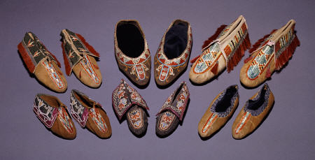 A Selection Of American Indian Moccasins a 