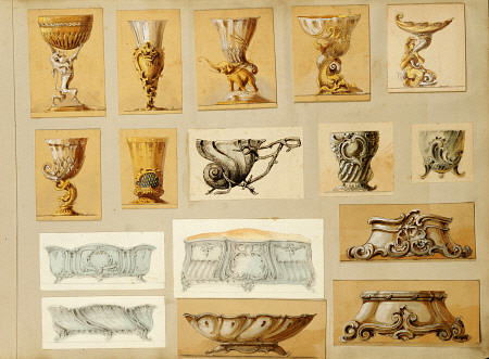 A Selection Of Designs From The House Of Carl Faberge Including Silver-Gilt Bowls, Goblets, Jardinie a 