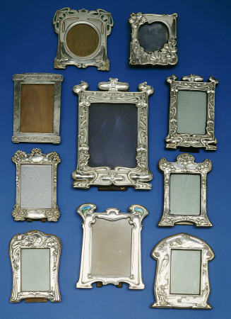 A Selection Of Silver Art Nouveau Frames a 